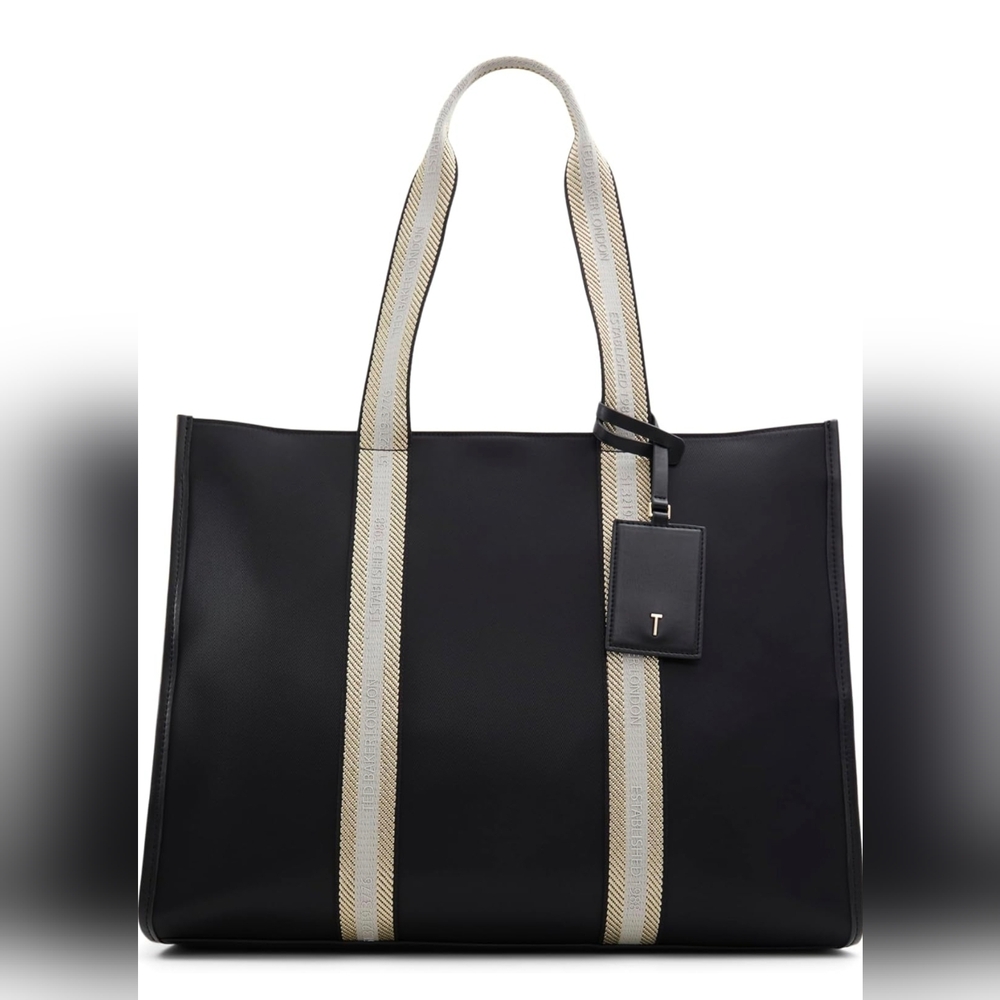 Ted Baker Black and Cream Shoulder Bag - JOURNEY BLACK NIOR